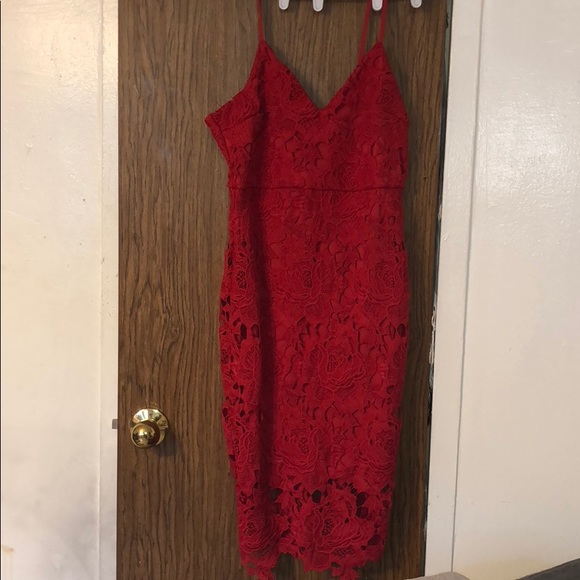 boutique crochet midi dress